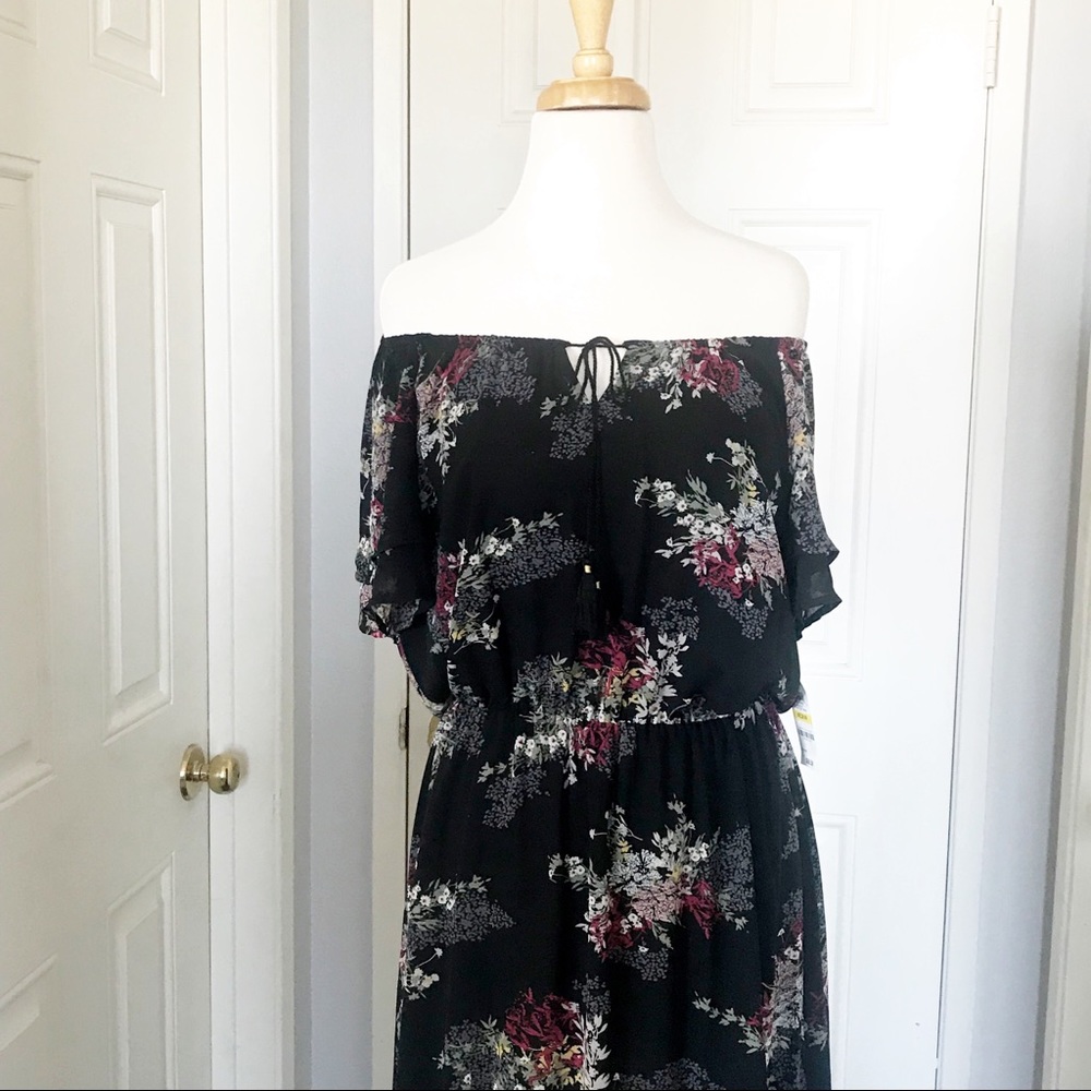 Style & Co Maxi Chiffon Dress Size Large